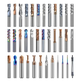 Solid Carbide End Mill Set For CNC Machining | Aluminum & Steel